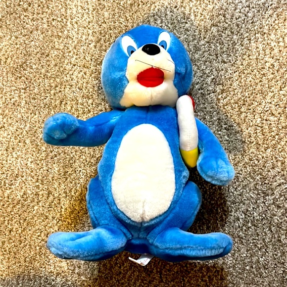 Vintage KING PLUSH Stuffed Sea Lion Seal with life preserver 1ft high - Picture 2 of 5